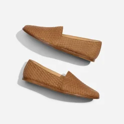 Nisolo Oxfords & Loafers-Alejandro Woven Slip On Woven Tobacco