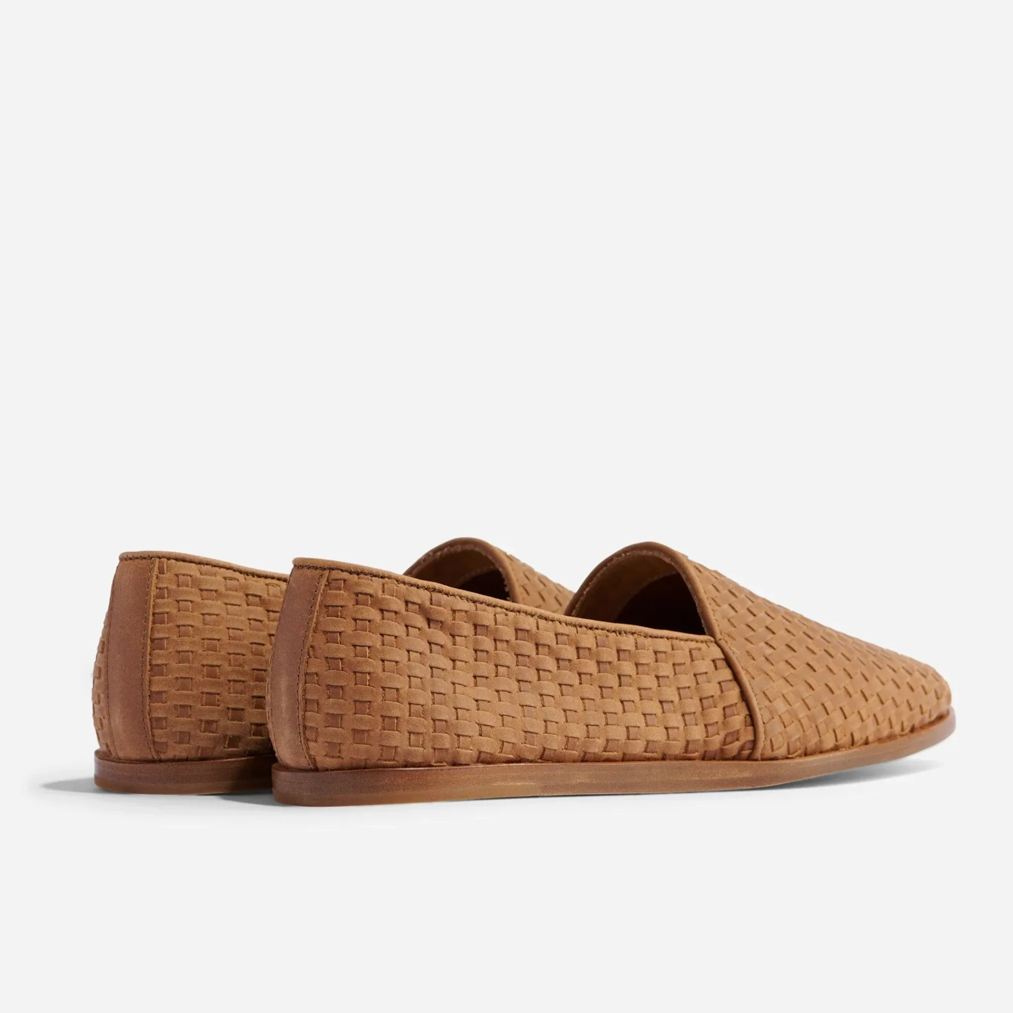 Nisolo Oxfords & Loafers-Alejandro Woven Slip On Woven Tobacco