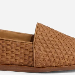 Nisolo Oxfords & Loafers-Alejandro Woven Slip On Woven Tobacco