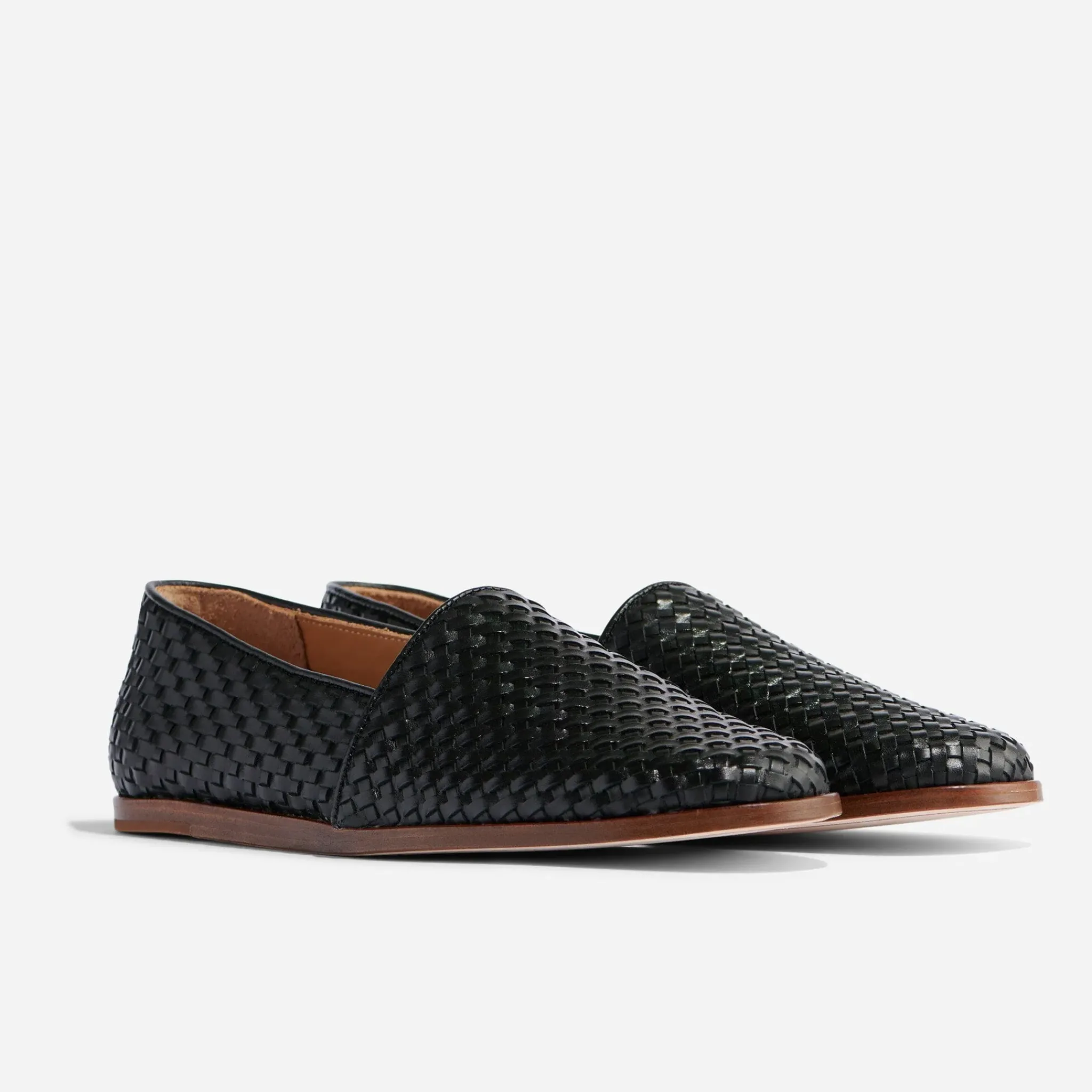 Nisolo Oxfords & Loafers-Alejandro Woven Slip On Woven Black