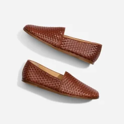 Nisolo Sandals & Slip Ons-Alejandro Woven Slip On Woven Brandy