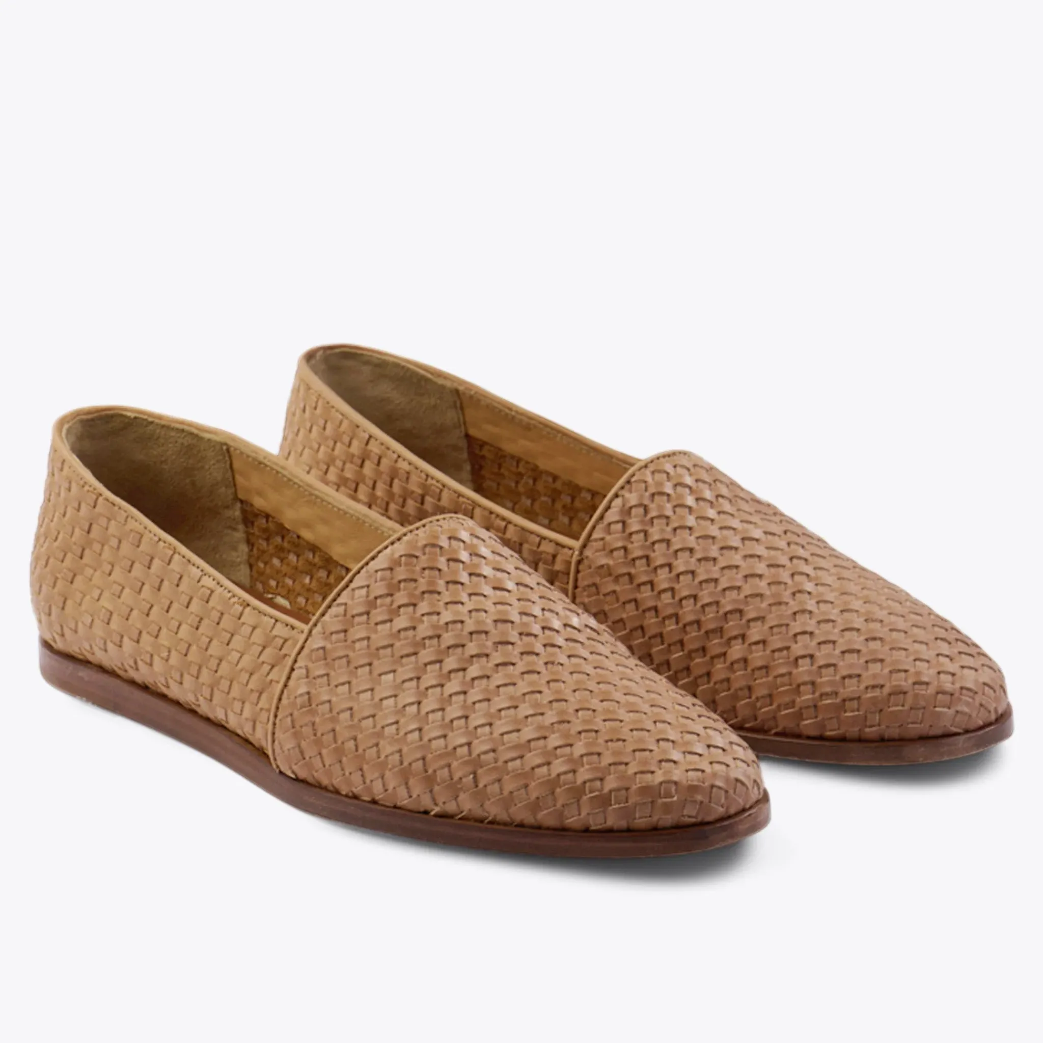 Nisolo Sandals & Slip Ons-Alejandro Woven Slip On Woven Almond