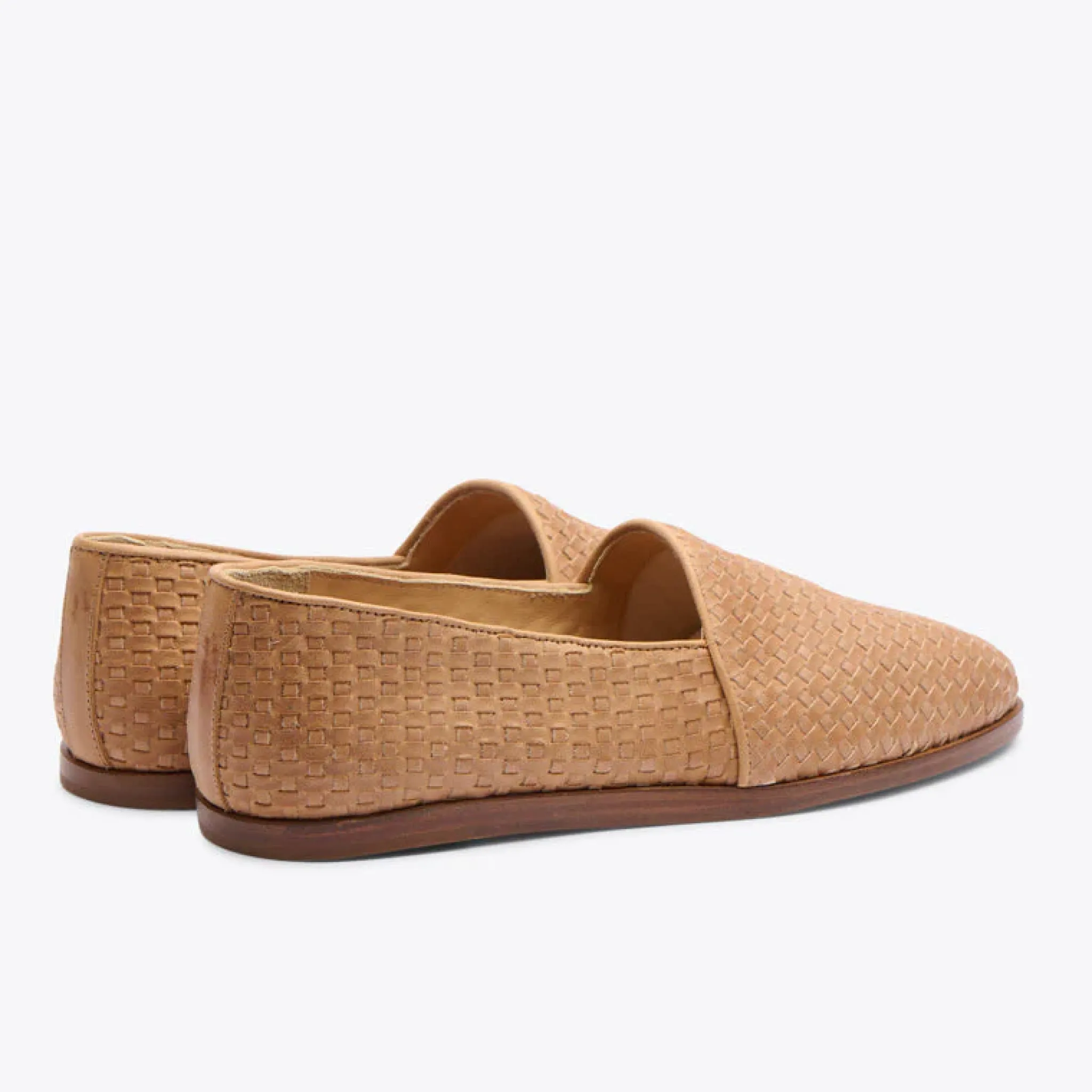 Nisolo Sandals & Slip Ons-Alejandro Woven Slip On Woven Almond
