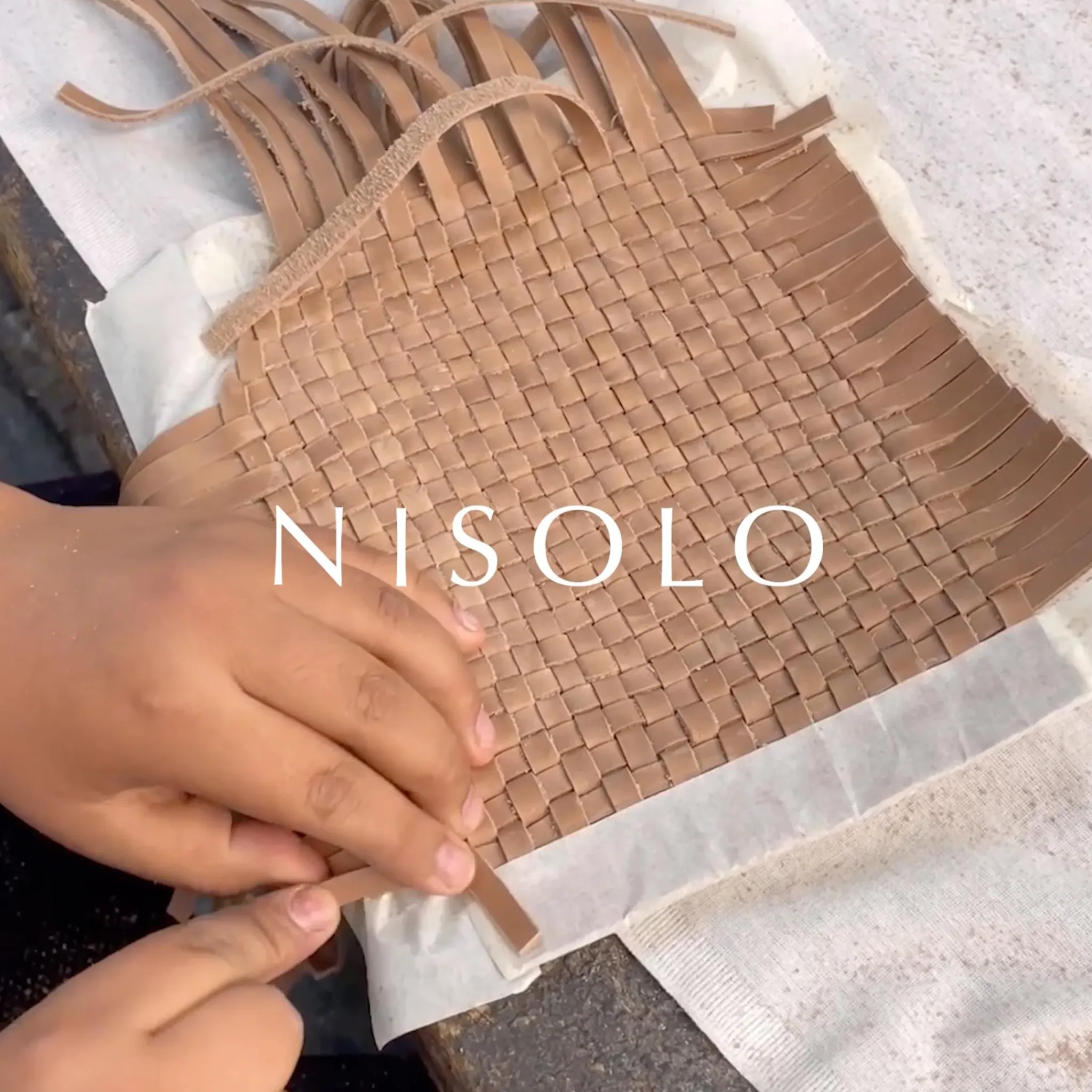Nisolo Heels-All-Day Woven Heeled Mule Almond
