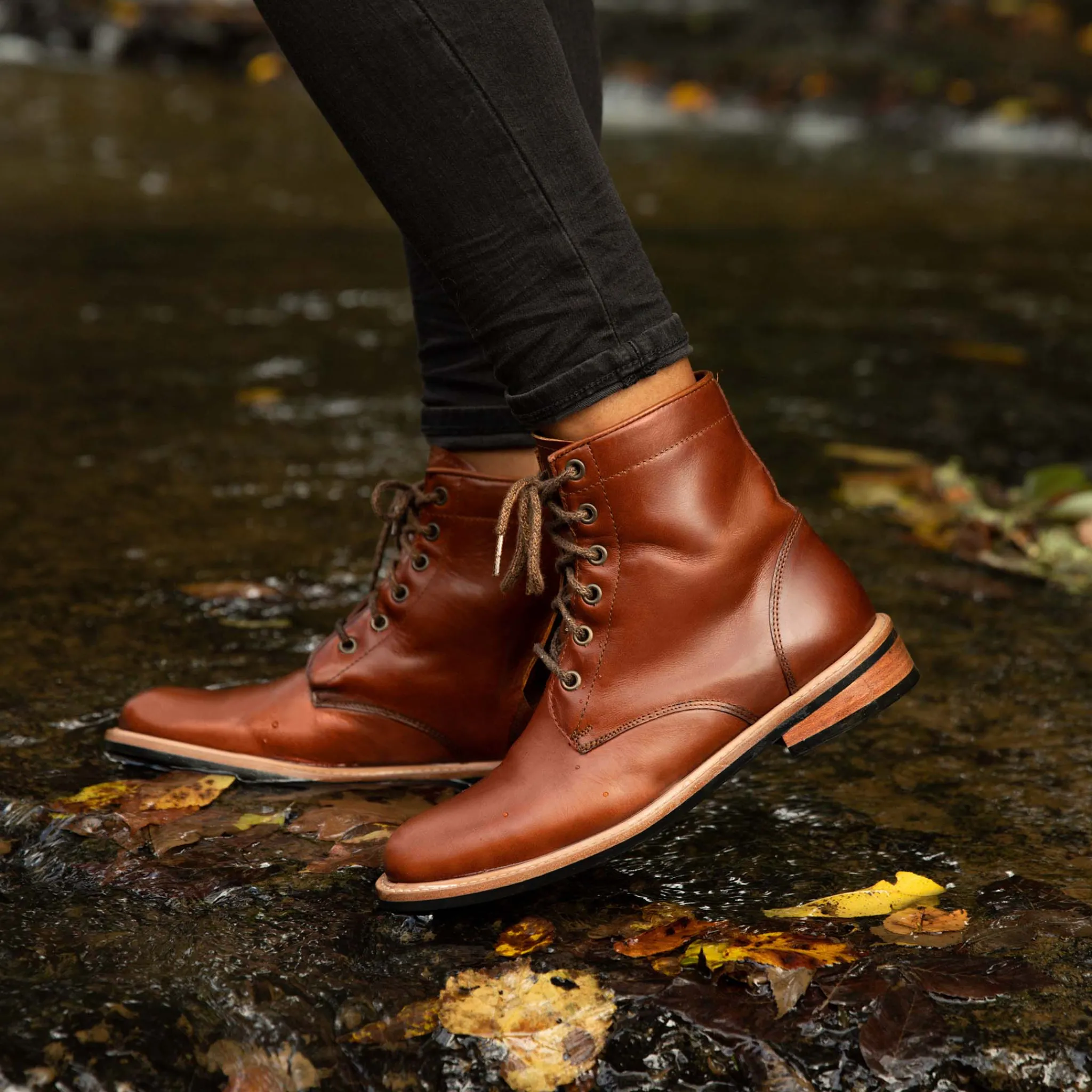 Nisolo Boots-All-Weather Amalia Boot Brandy