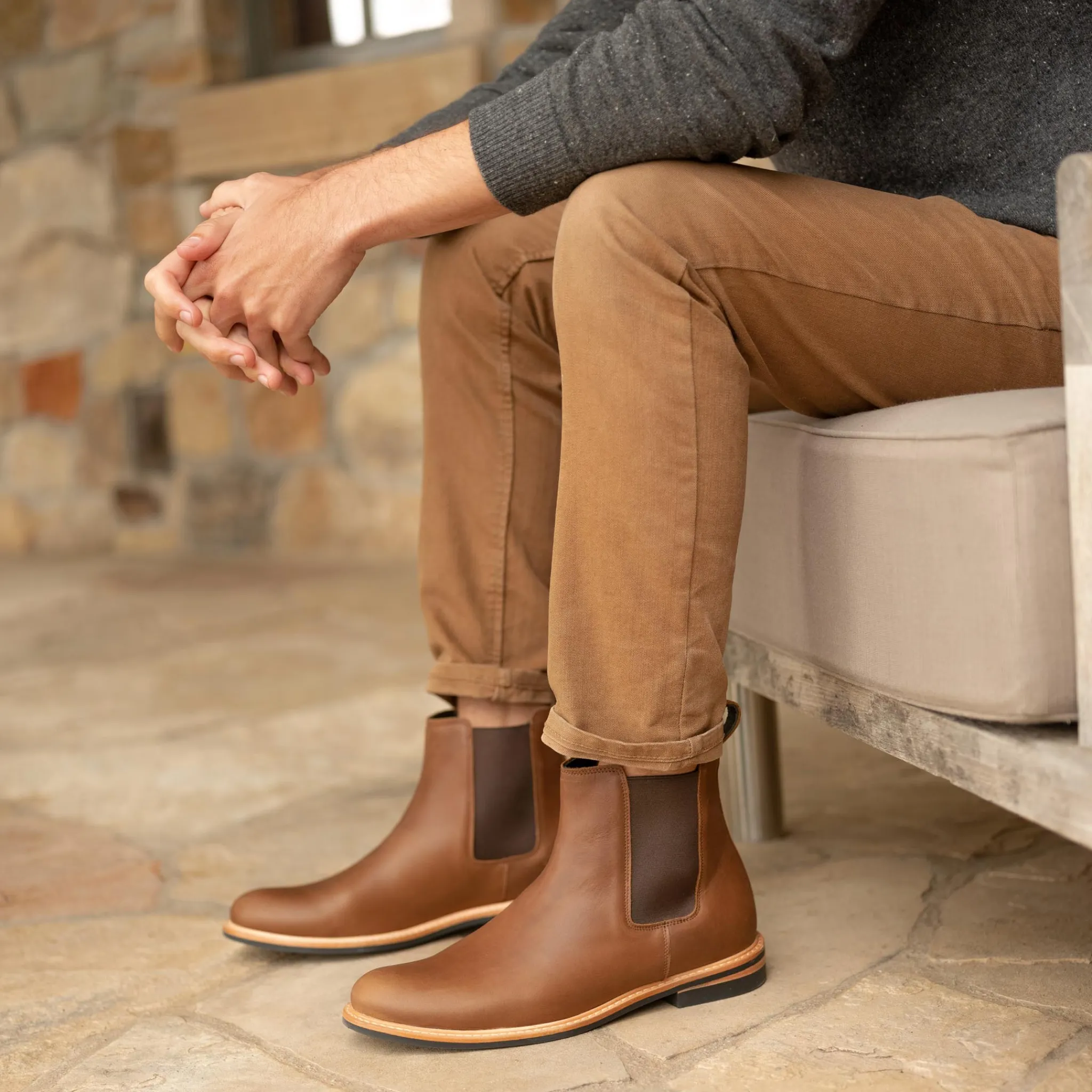 Nisolo Boots-All-Weather Chelsea Boot Brown