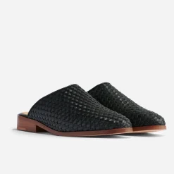 Nisolo Mules-Ama Woven Mule Woven Black