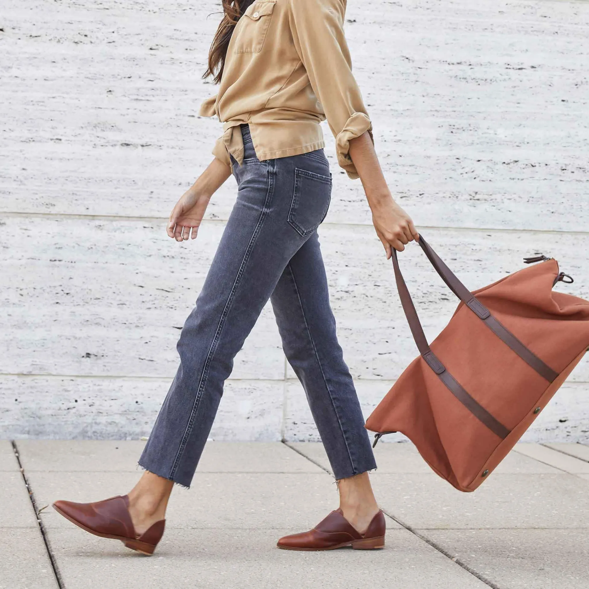 Nisolo Bags & Wallets-Canvas Weekender Amber