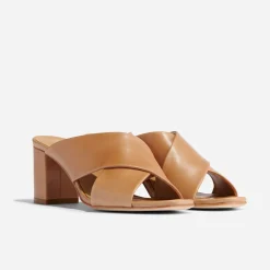 Nisolo Mules-Carina Cross Strap Mule Almond
