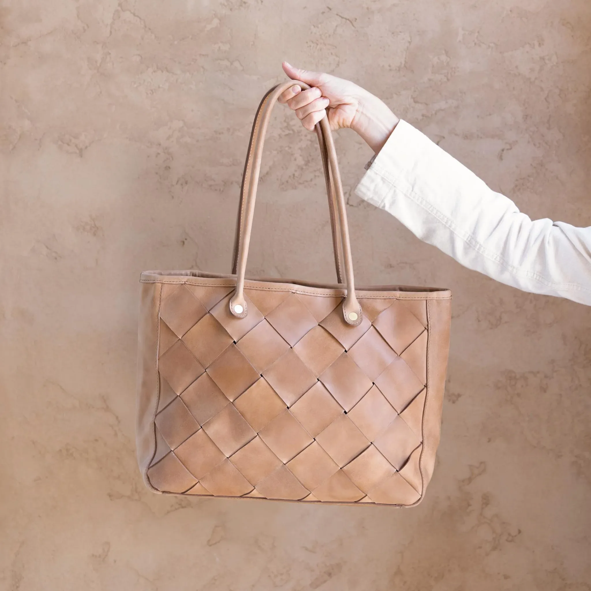 Nisolo Bags & Wallets-Carry-All Handwoven Tote Almond