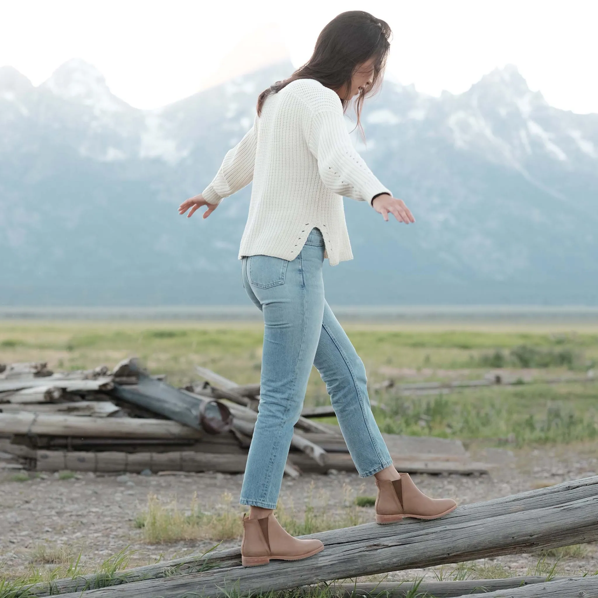 Nisolo Boots-Classic Chelsea Boot Almond
