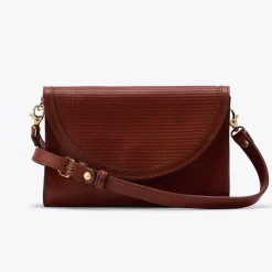 Nisolo Bags & Wallets-Cleo Convertible Crossbody Woven Brandy