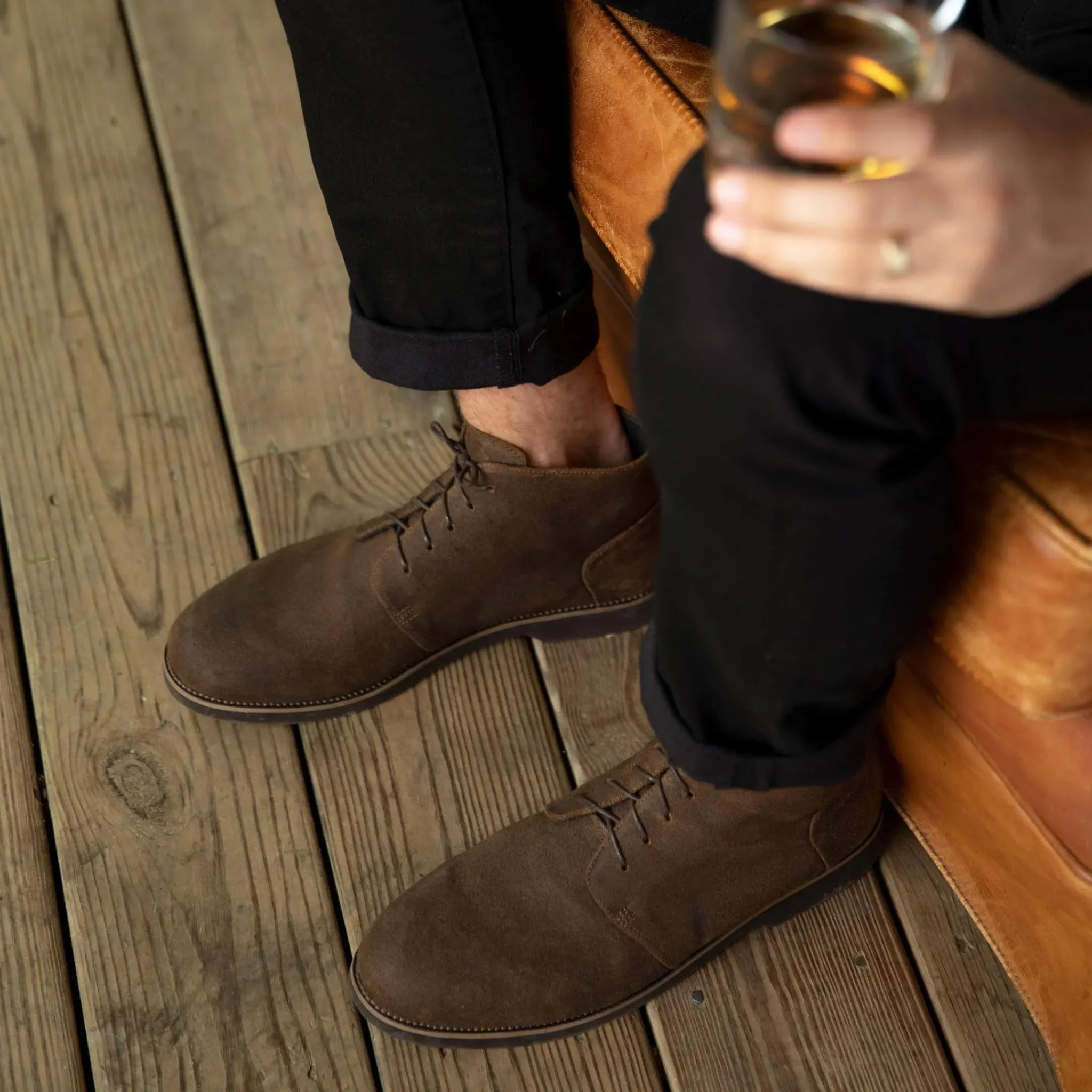 Nisolo Boots-Daytripper Chukka Boot Waxed Brown