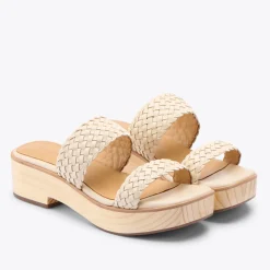 Nisolo Heels-Ellie All-Day Clog Woven Bone