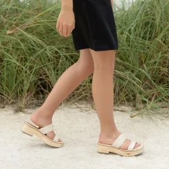 Nisolo Heels-Ellie All-Day Clog Woven Bone