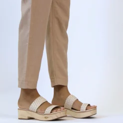 Nisolo Sandals-Ellie All-Day Clog Woven Bone