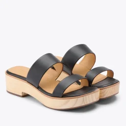 Nisolo Sandals-Ellie All-Day Clog Black