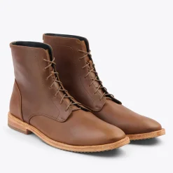 Nisolo Boots-Everyday Lace-Up Boot Brown
