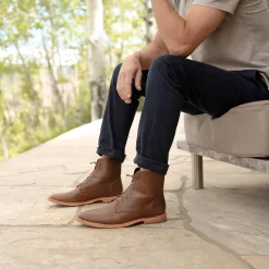 Nisolo Boots-Everyday Lace-Up Boot Brown