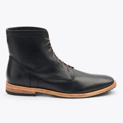 Nisolo Boots-Everyday Lace-Up Boot Black