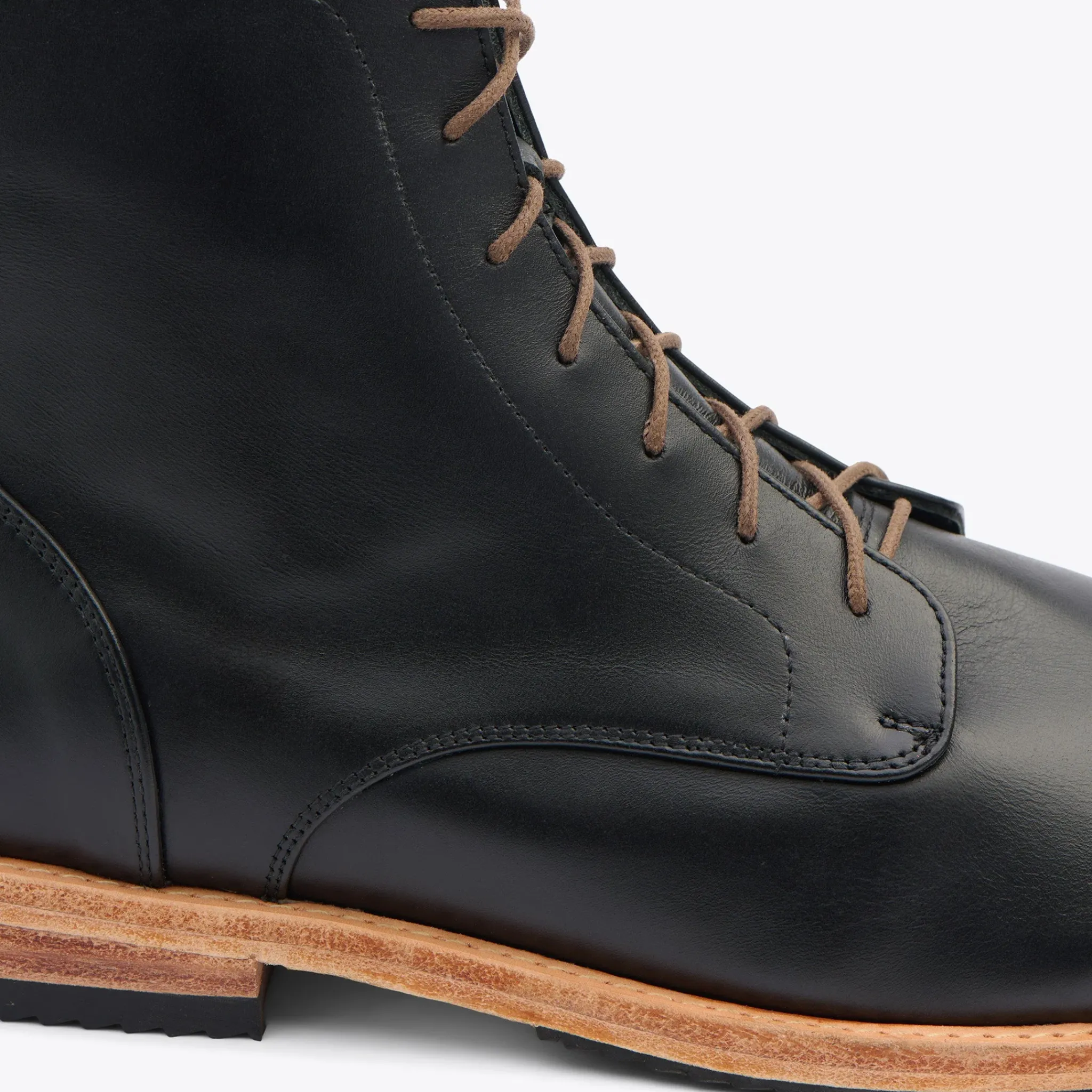 Nisolo Boots-Everyday Lace-Up Boot Black