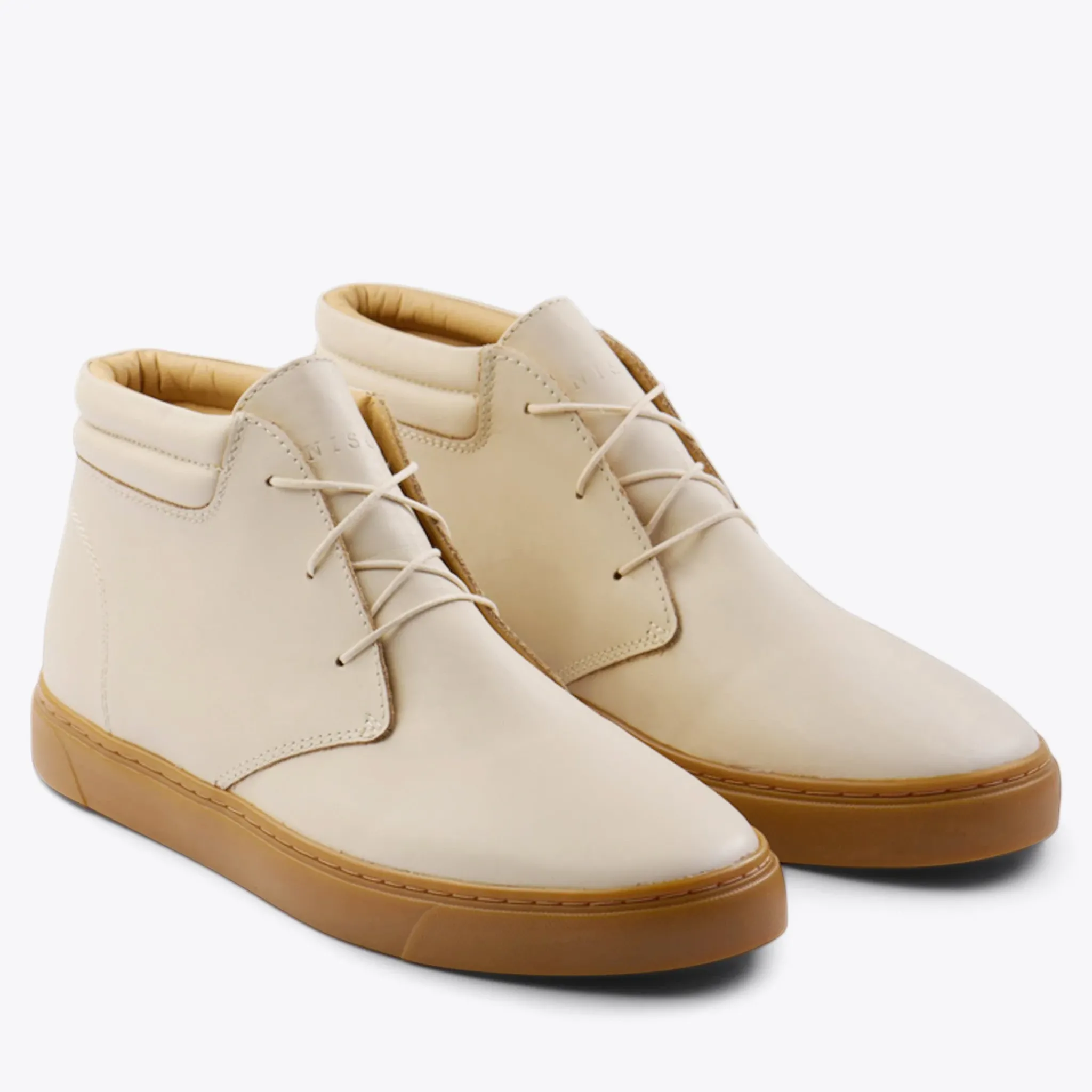 Nisolo Sneakers-Everyday Mid Top Sneaker Bone/Gum