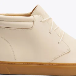 Nisolo Sneakers-Everyday Mid Top Sneaker Bone/Gum