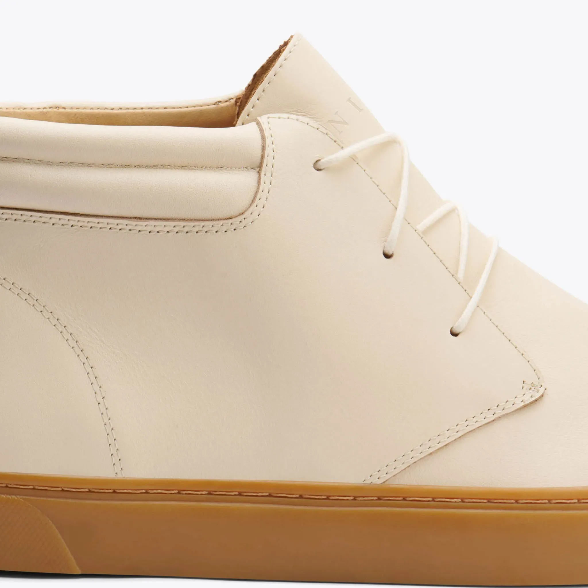 Nisolo Sneakers-Everyday Mid Top Sneaker Bone/Gum