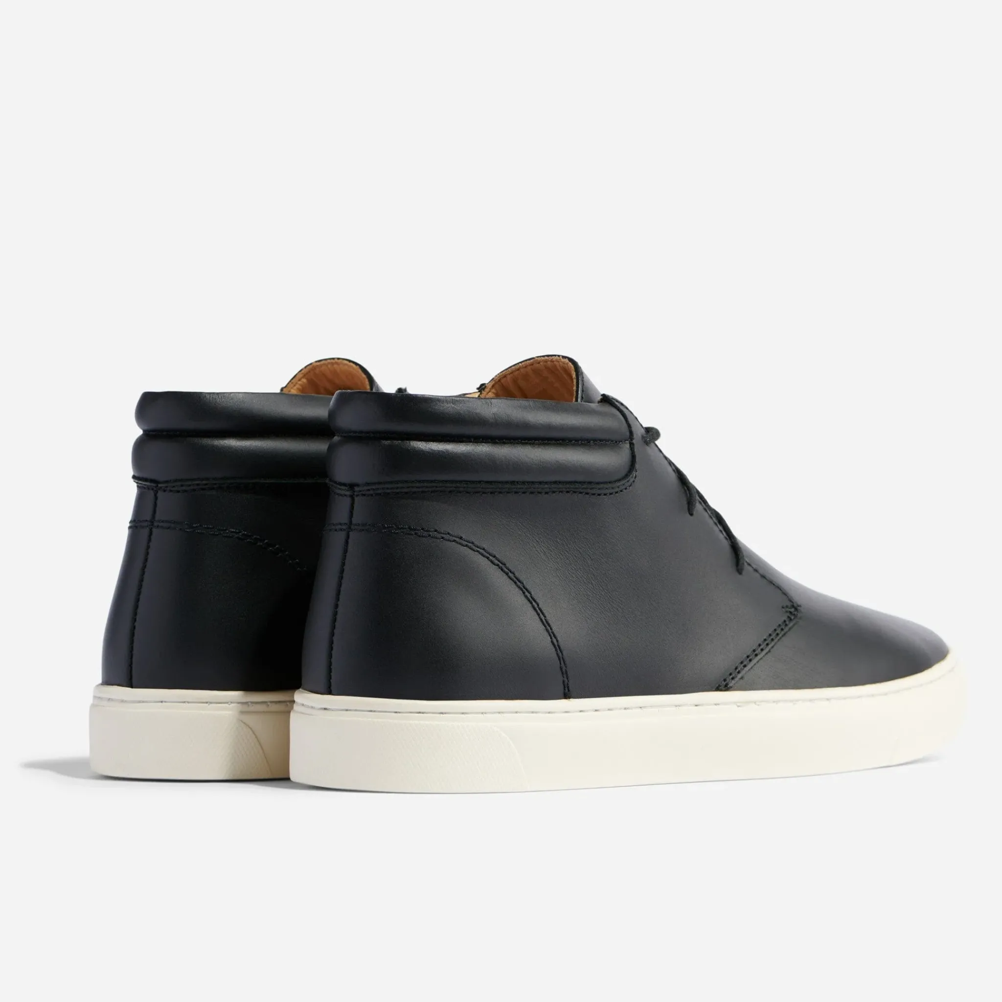 Nisolo Sneakers-Everyday Mid Top Sneaker Black