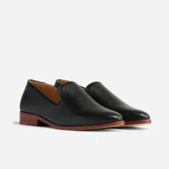 Nisolo Flats & Slip Ons-Everyday Slip On Loafer Black
