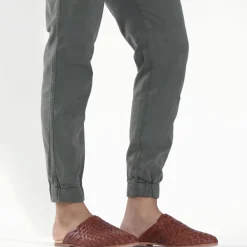 Nisolo Mules-Go-To Woven Slip On Brandy