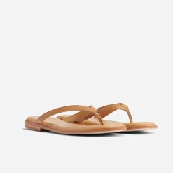 Nisolo Sandals-Isabel Go-To Flip Flop Almond