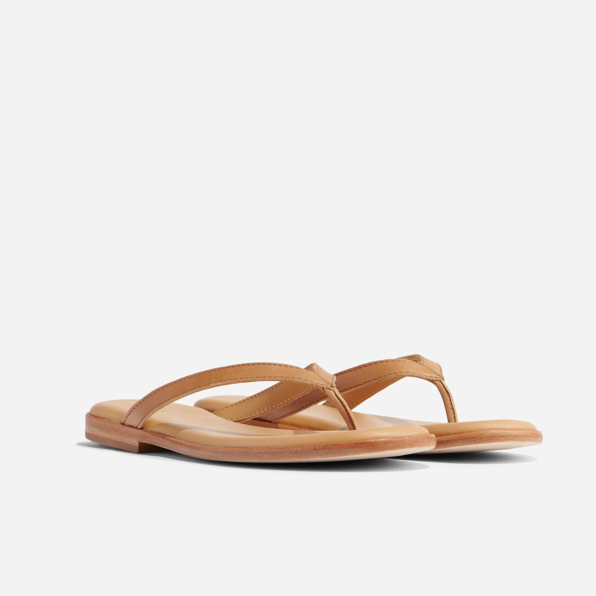 Nisolo Sandals-Isabel Go-To Flip Flop Almond