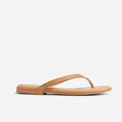 Nisolo Sandals-Isabel Go-To Flip Flop Almond