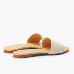 Nisolo Flats & Slip Ons-Isla Slide Bone