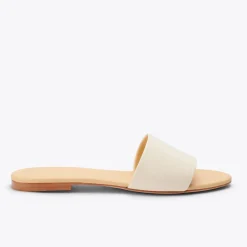 Nisolo Flats & Slip Ons-Isla Slide Bone