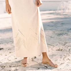 Nisolo Sandals-Isla Woven Slide Woven Desert Rose