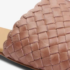 Nisolo Sandals-Isla Woven Slide Woven Desert Rose