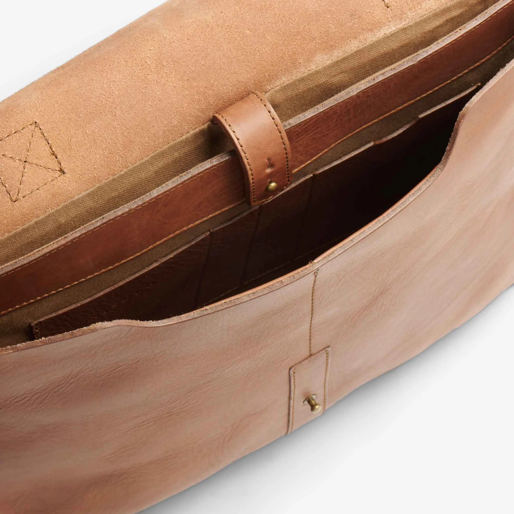 Nisolo Bags & Wallets-Loreto Messenger Bag Chestnut
