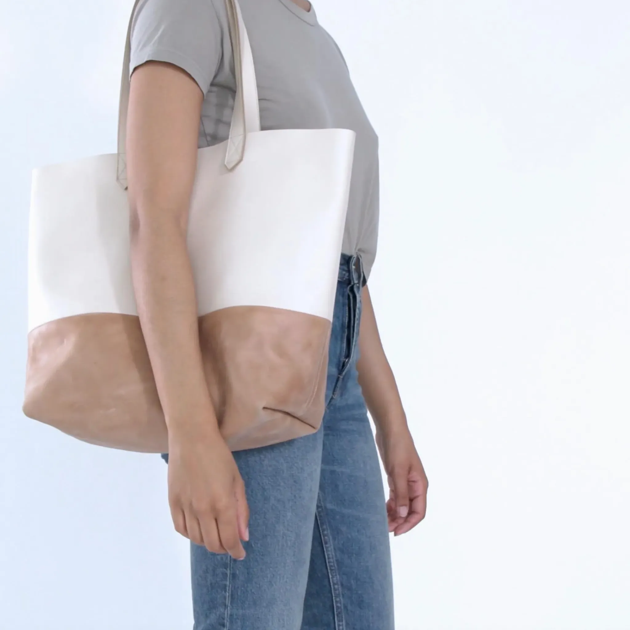 Nisolo Bags & Wallets-Lori Tote Bone/Almond