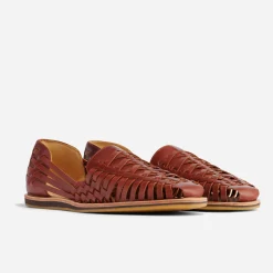Nisolo Sandals & Slip Ons-Men's Huarache Sandal Brandy