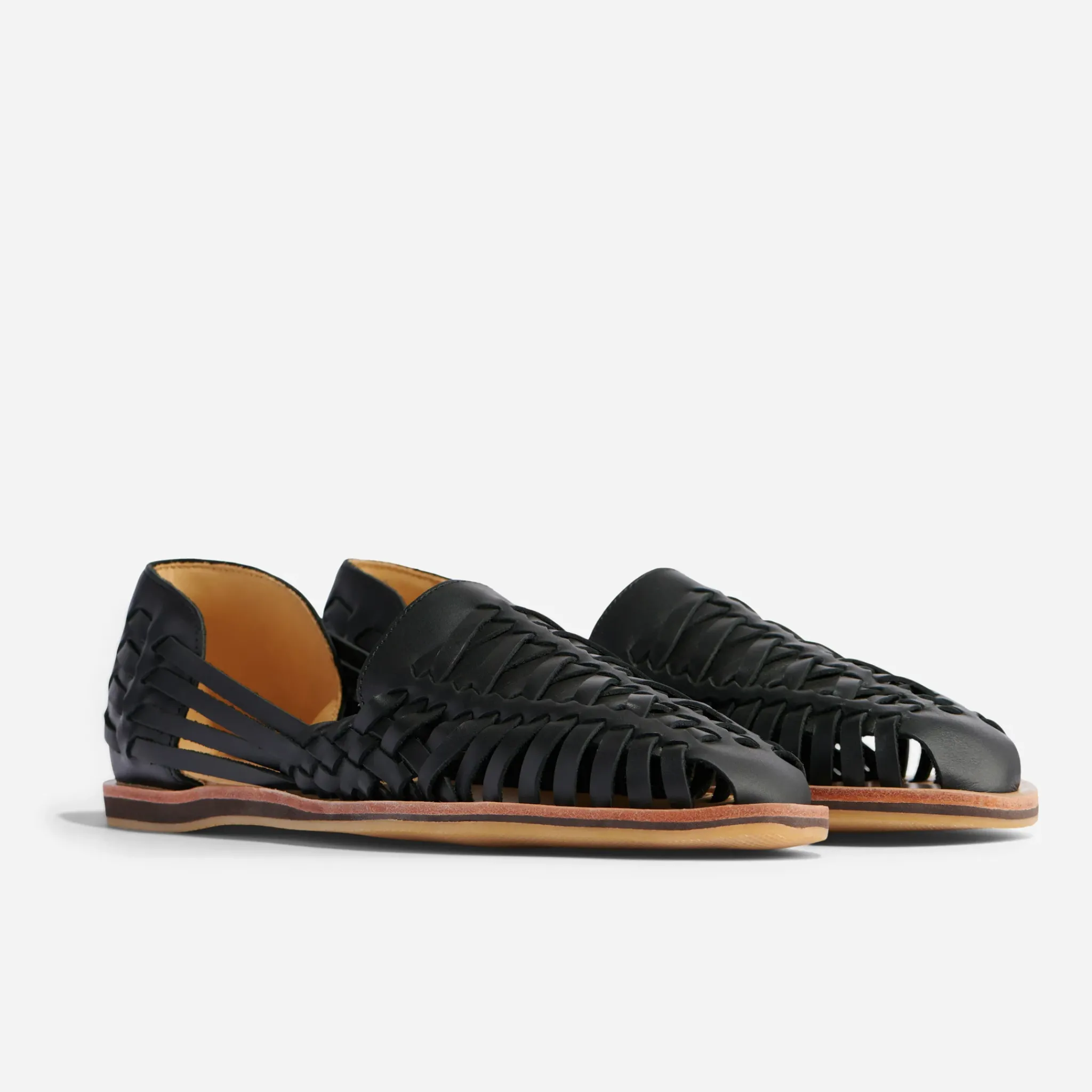 Nisolo Sandals & Slip Ons-Men's Huarache Sandal Black