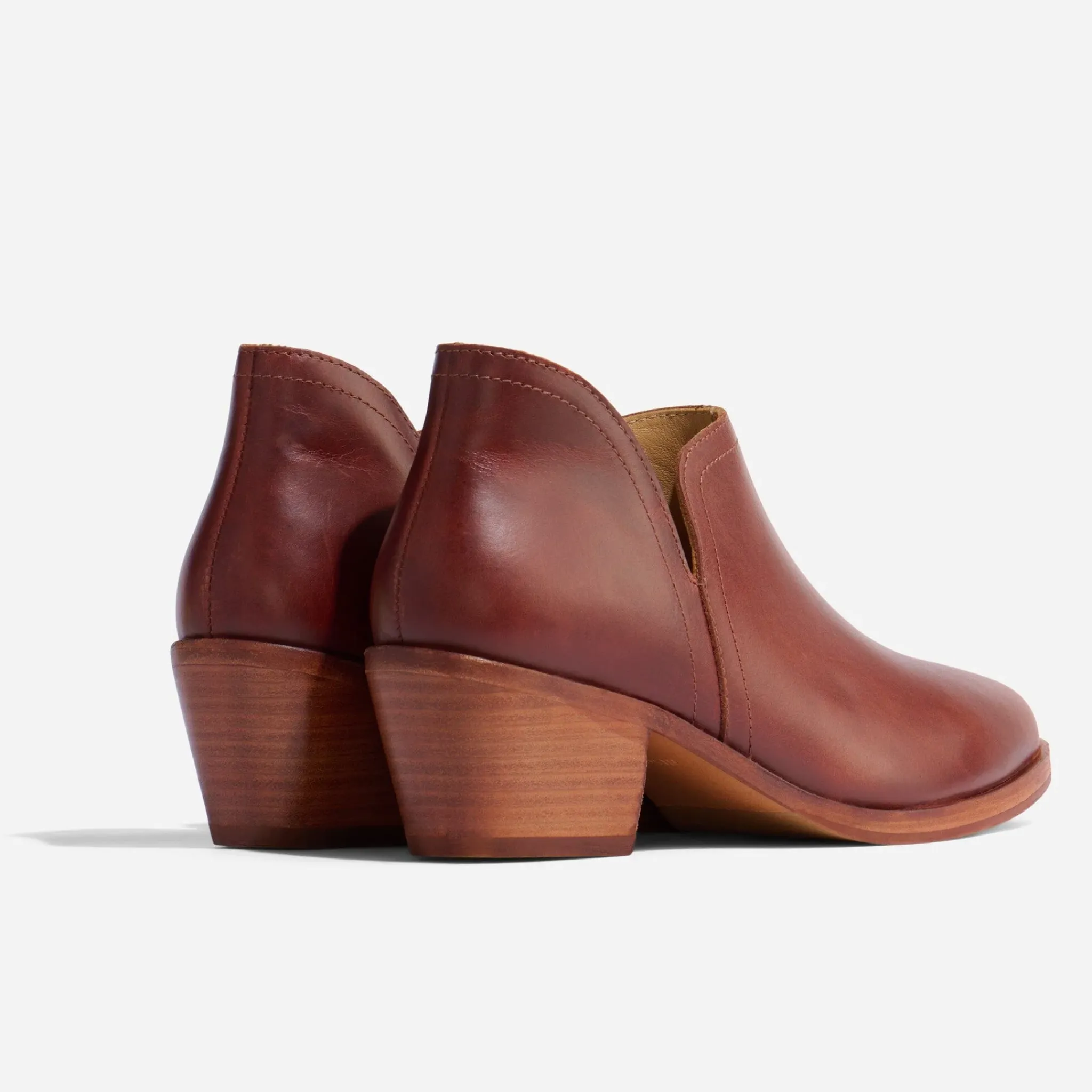 Nisolo Boots-Mia Everyday Ankle Bootie Auburn