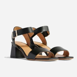 Nisolo Heels-Stella Go-To Block Heel Sandal Black