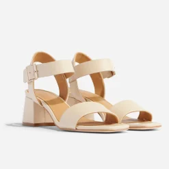 Nisolo Sandals-Stella Go-To Block Heel Sandal Bone