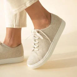 Nisolo Sneakers-Women's Go-To Eco-Knit Sneaker Linen