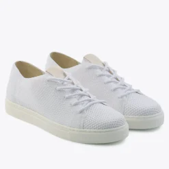 Nisolo Sneakers-Women's Go-To Eco-Knit Sneaker White